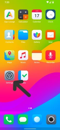 go to settings