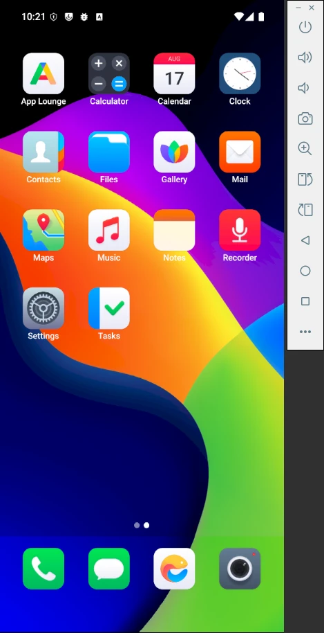 Running /e/OS virtual device in Android Emulator